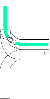 within intersection turn lane