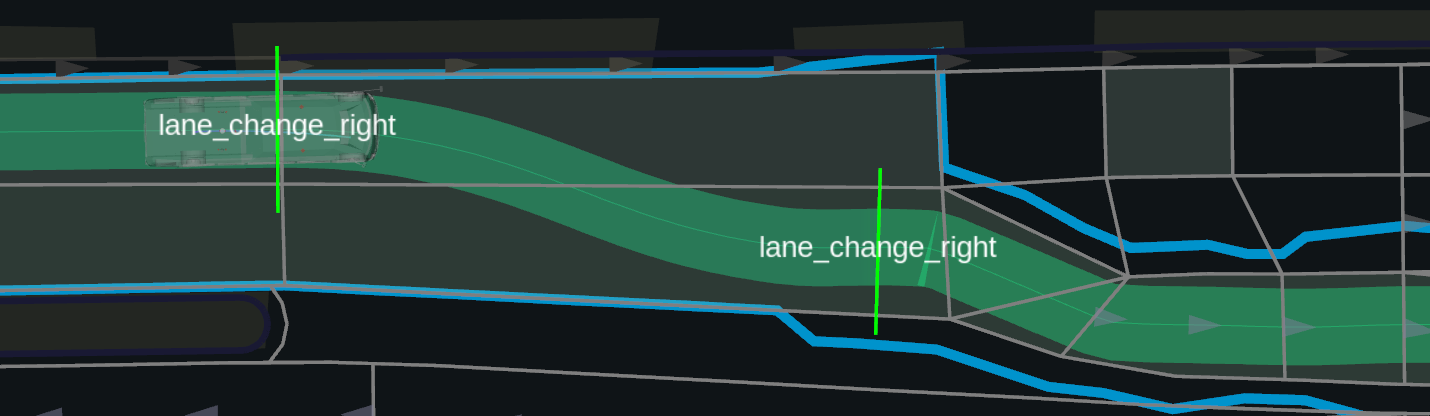 Path shifter result at branching lanelets